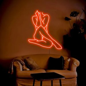 Lady Neon Sign – Woman Body LED Wall Light Decor