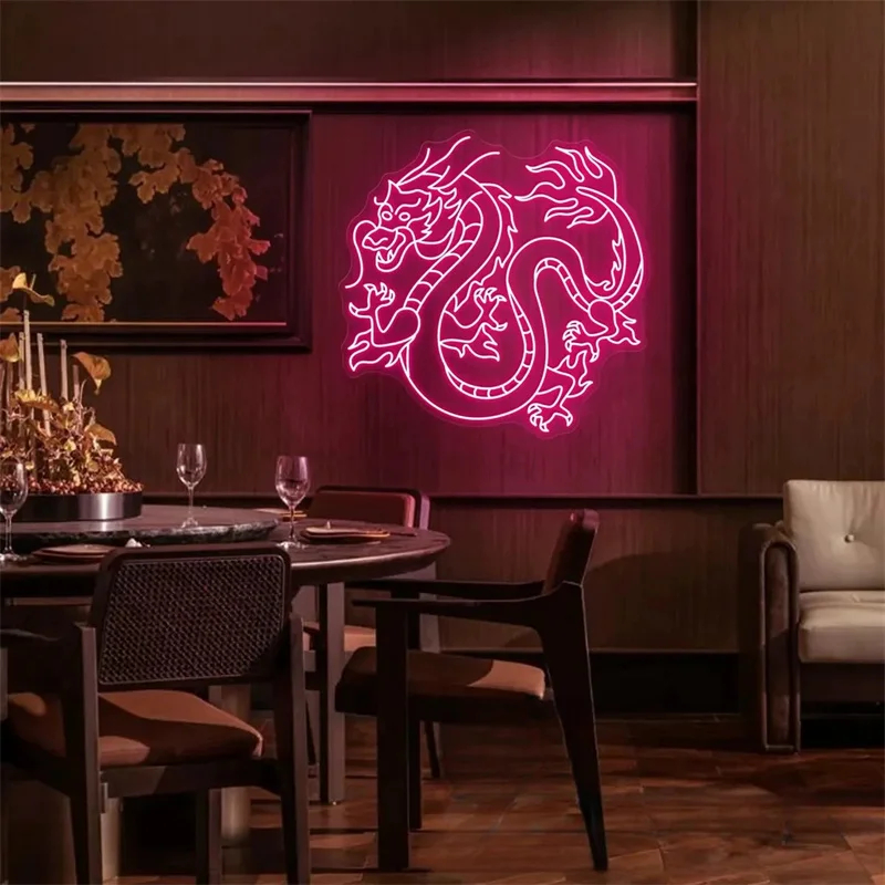 Chinese Dragon Neon Sign – Custom LED Wall Light - Image 5