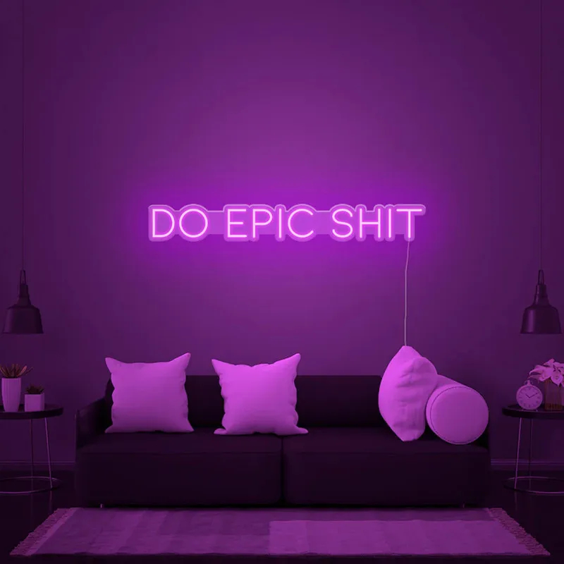 Do Epic Shit Neon Sign – Custom LED Gaming Room Wall Decor - Image 2