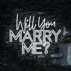 “Will You Marry Me?” Neon Sign – Custom LED Proposal & Wedding Decor