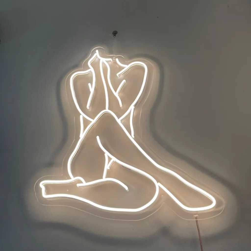 Lady Neon Sign – Woman Body LED Wall Light Decor - Image 3