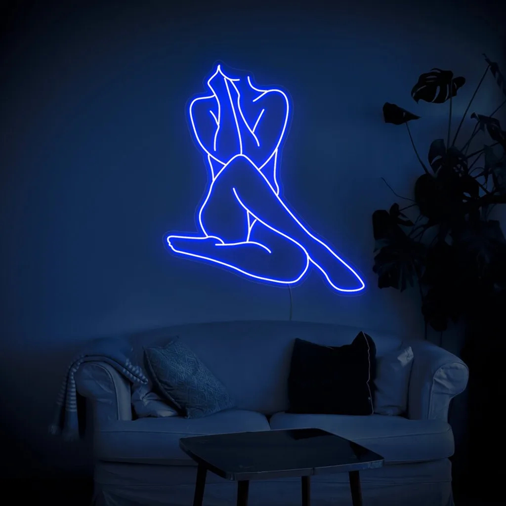 Lady Neon Sign – Woman Body LED Wall Light Decor - Image 4