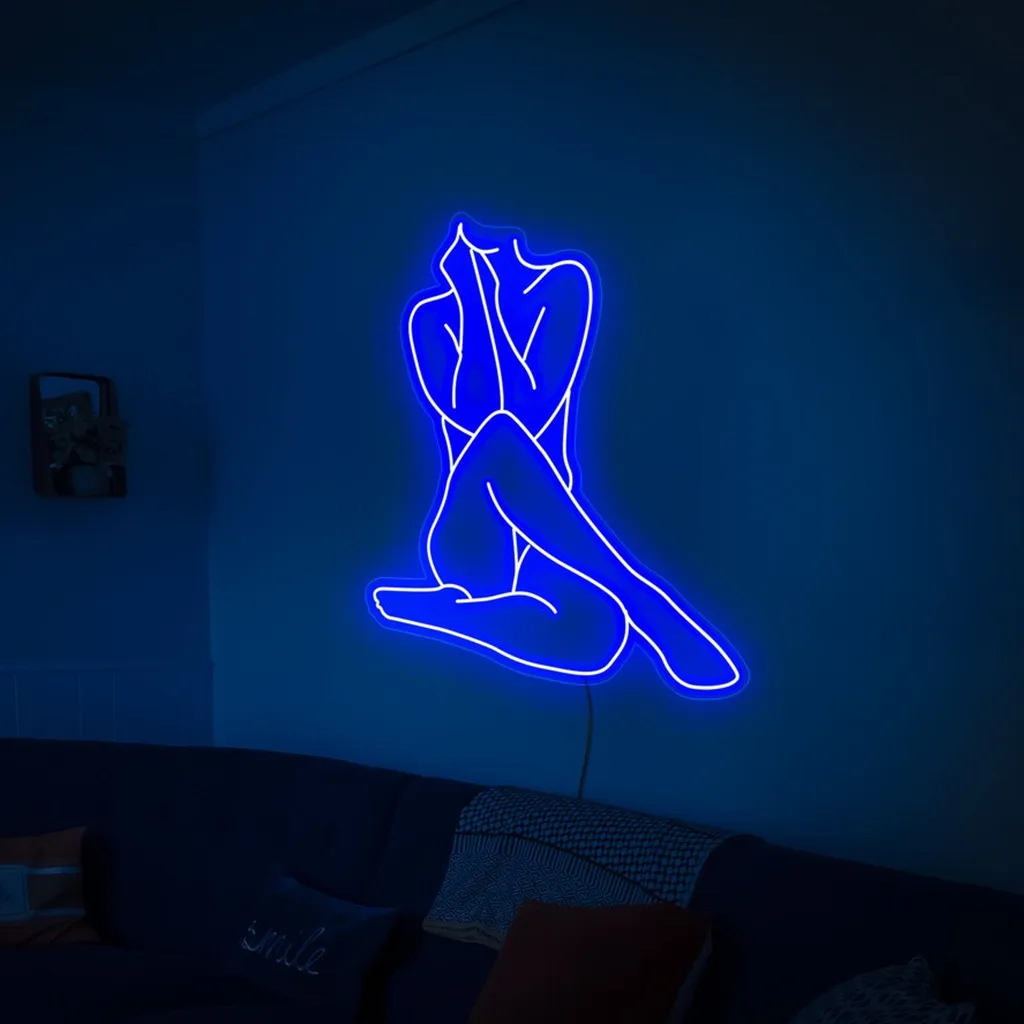 Lady Neon Sign – Woman Body LED Wall Light Decor - Image 5