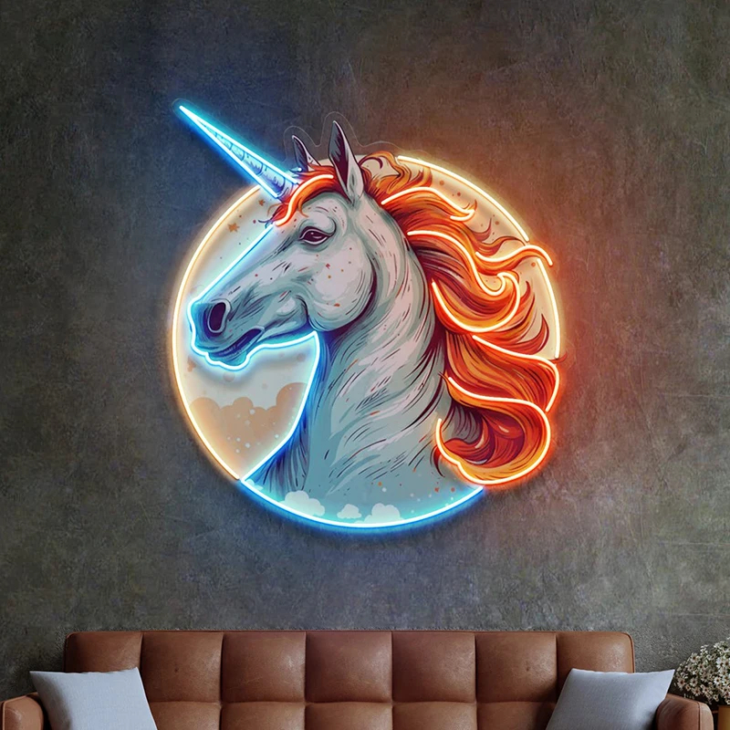 Colorful Wolf LED Neon Sign – Cute Anime Pop Art Wall Light - Image 14