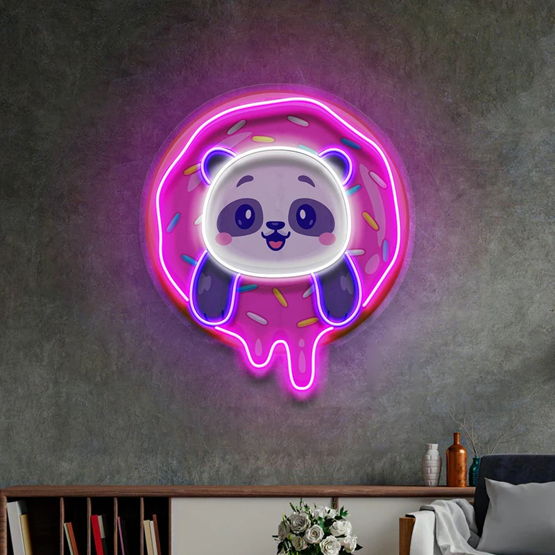 Colorful Wolf LED Neon Sign – Cute Anime Pop Art Wall Light - Image 15