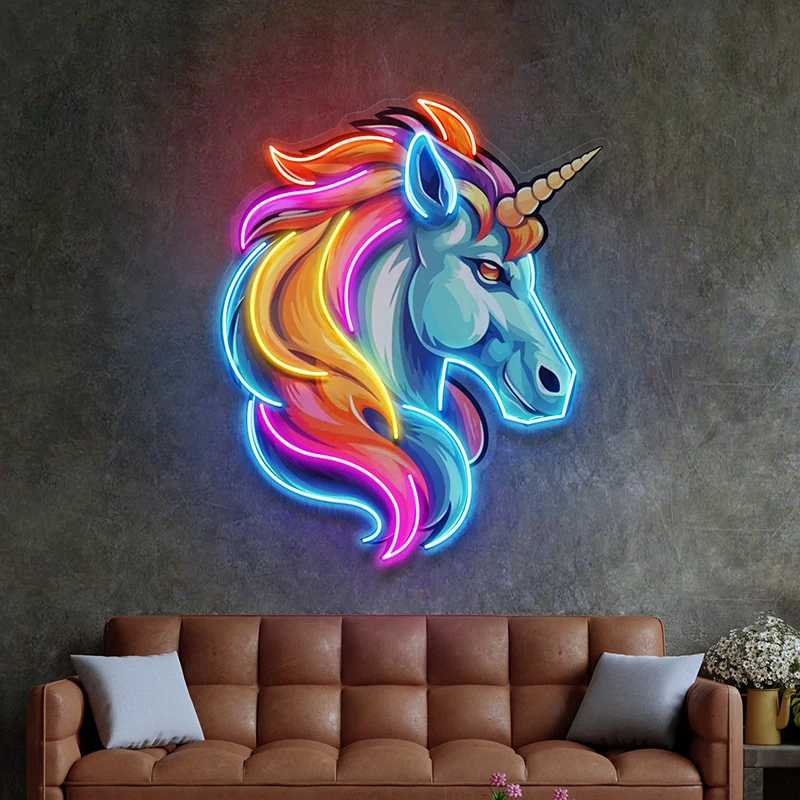 Colorful Wolf LED Neon Sign – Cute Anime Pop Art Wall Light - Image 21