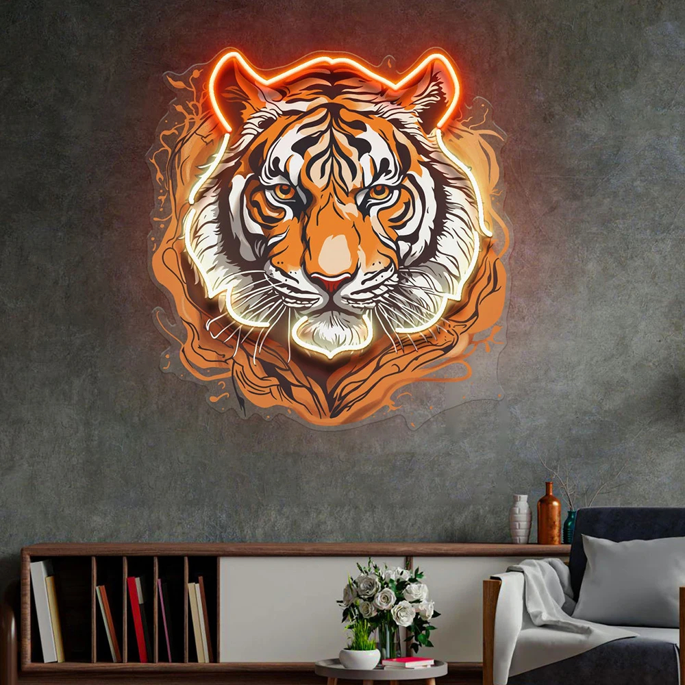 Colorful Wolf LED Neon Sign – Cute Anime Pop Art Wall Light - Image 22