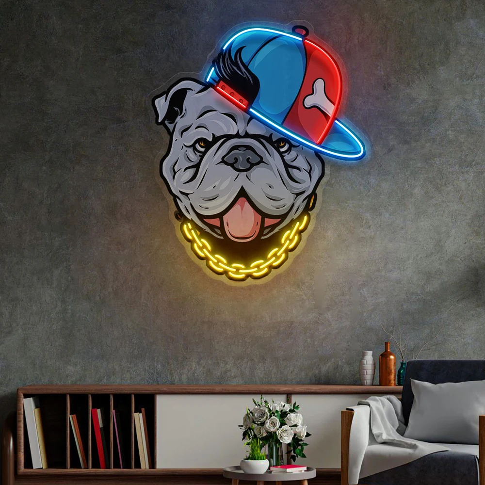 Colorful Wolf LED Neon Sign – Cute Anime Pop Art Wall Light - Image 24