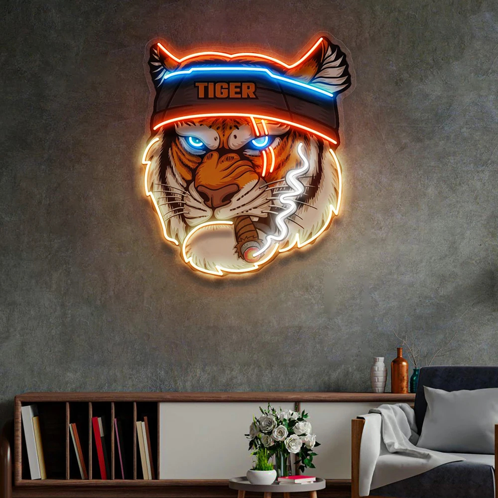Colorful Wolf LED Neon Sign – Cute Anime Pop Art Wall Light - Image 25