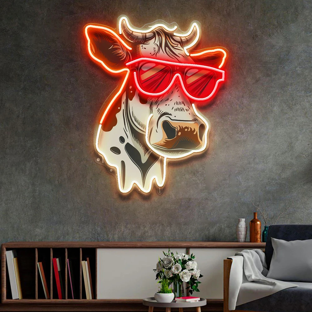 Colorful Wolf LED Neon Sign – Cute Anime Pop Art Wall Light - Image 26