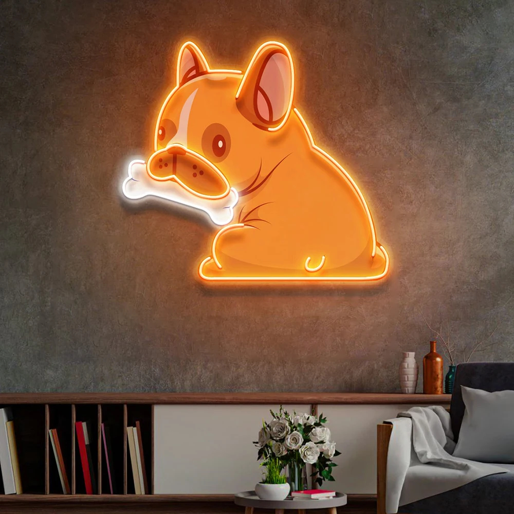 Colorful Wolf LED Neon Sign – Cute Anime Pop Art Wall Light - Image 28