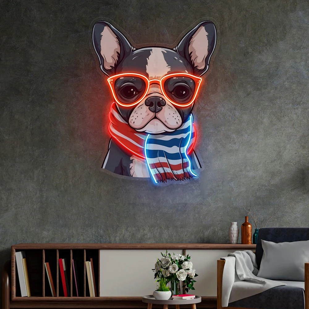 Colorful Wolf LED Neon Sign – Cute Anime Pop Art Wall Light - Image 29