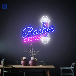 Barber Shop LED Neon Sign – Custom Wall Light & Decor