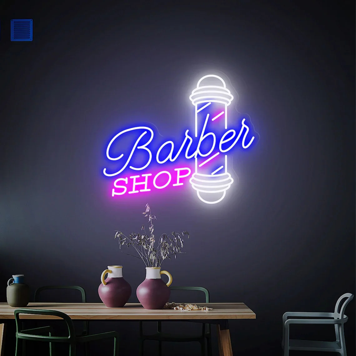 Barber Shop LED Neon Sign – Custom Wall Light & Decor - Image 4