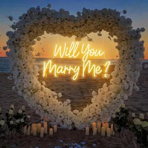 “Will You Marry Me?” Neon Sign – Engagement & Wedding Decor