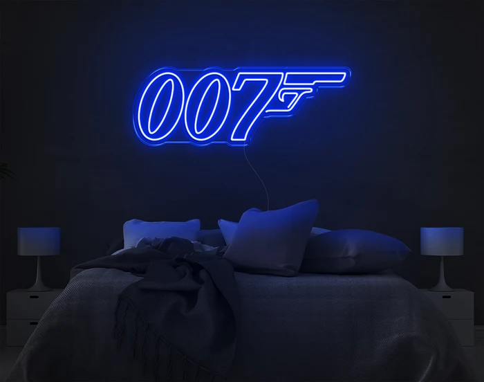 007 LED Neon Sign – Luxury Spy Wall Light for Home, Bar & Gaming Room - Image 10