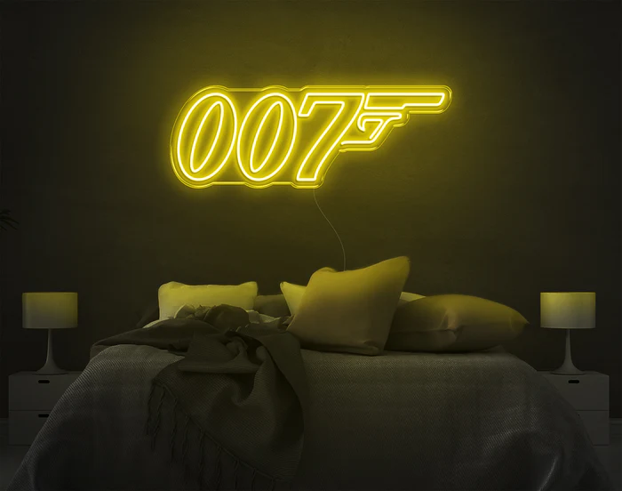 007 LED Neon Sign – Luxury Spy Wall Light for Home, Bar & Gaming Room - Image 8