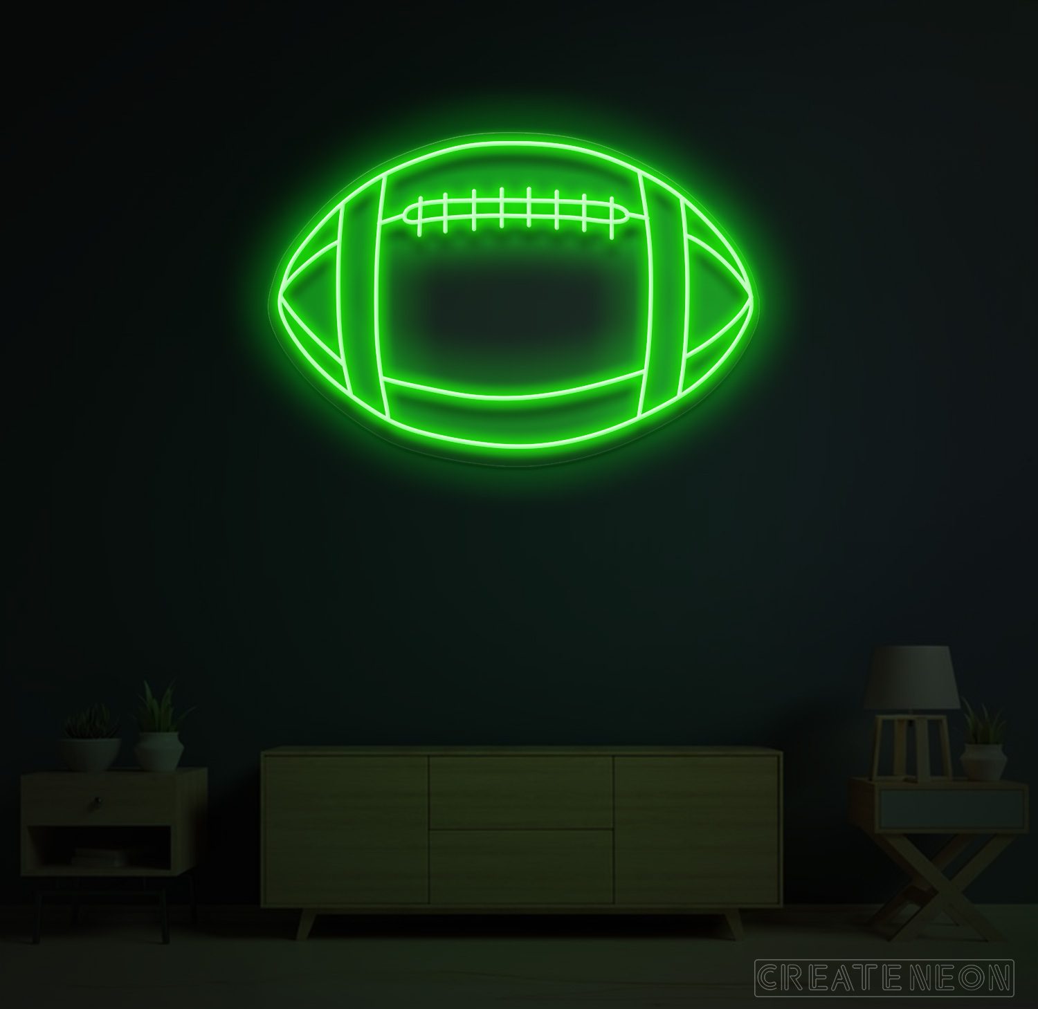 Rugby Football Neon Sign – Sporty LED Wall Light for Game Rooms & Man Caves - Image 11