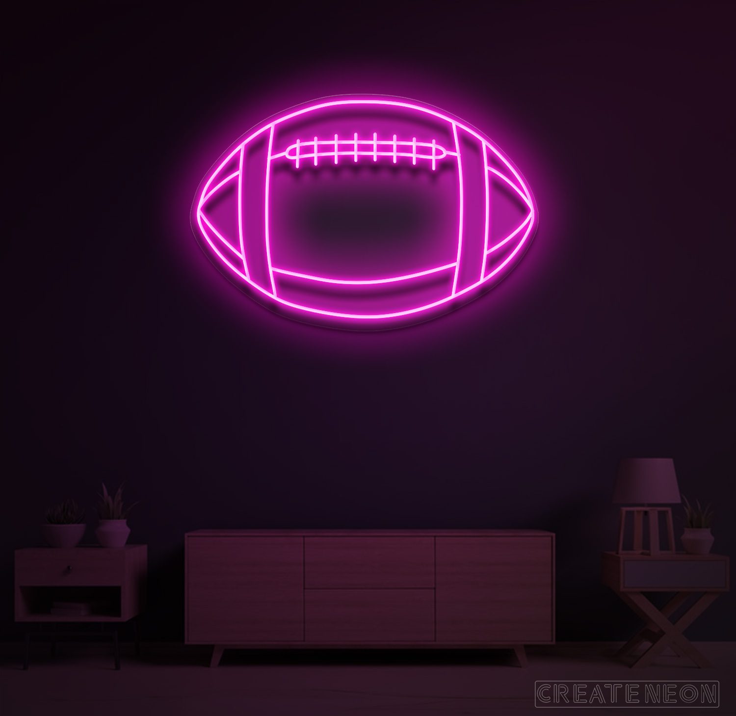 Rugby Football Neon Sign – Sporty LED Wall Light for Game Rooms & Man Caves - Image 10