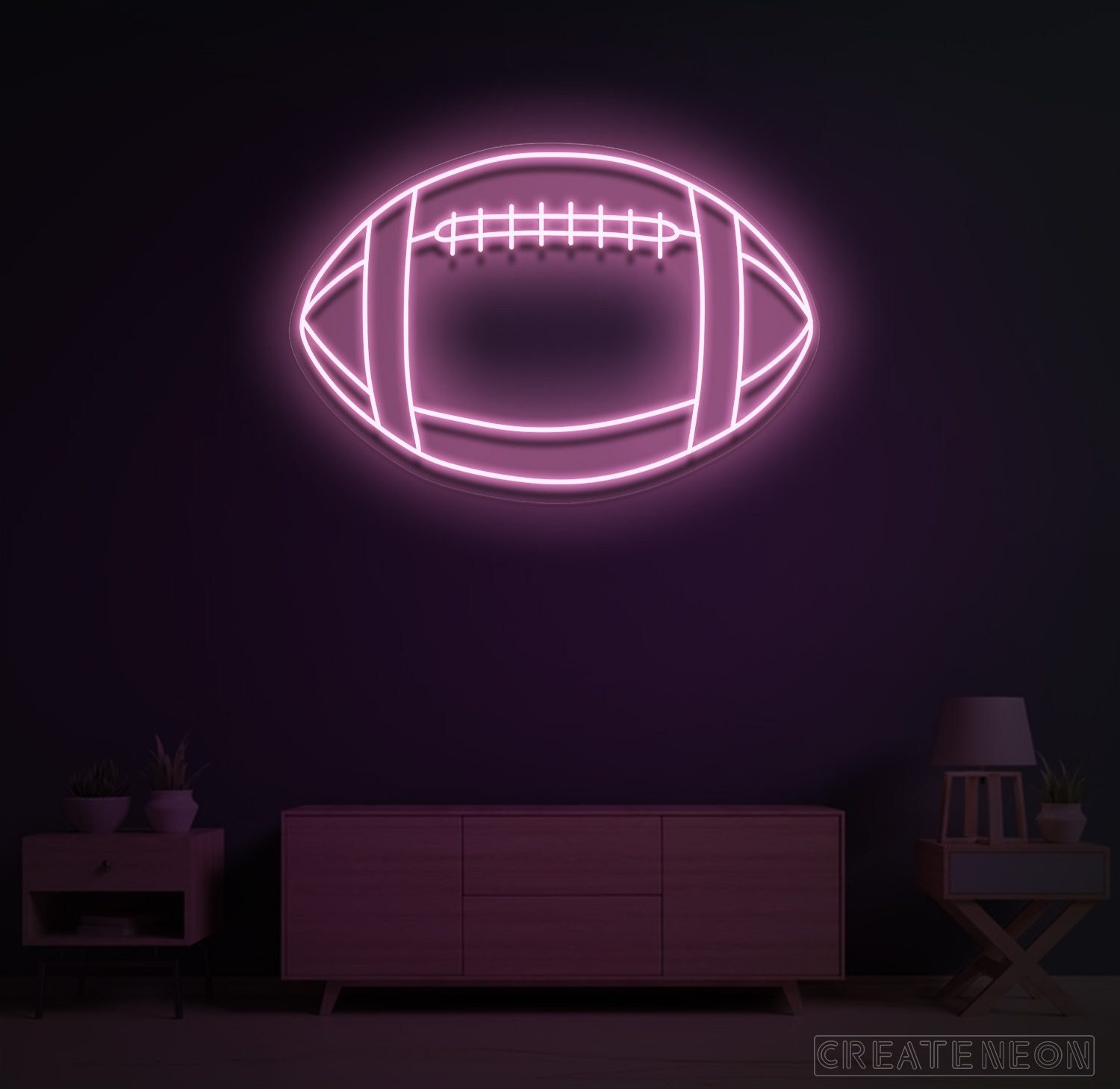 Rugby Football Neon Sign – Sporty LED Wall Light for Game Rooms & Man Caves - Image 8