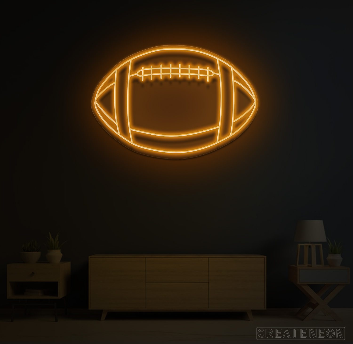 Rugby Football Neon Sign – Sporty LED Wall Light for Game Rooms & Man Caves - Image 7