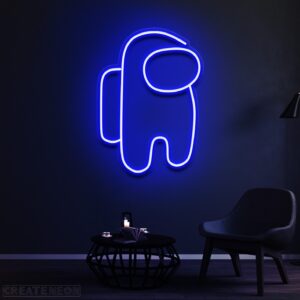 Among Us Neon Sign – Cool LED Light for Bedroom & Game Room