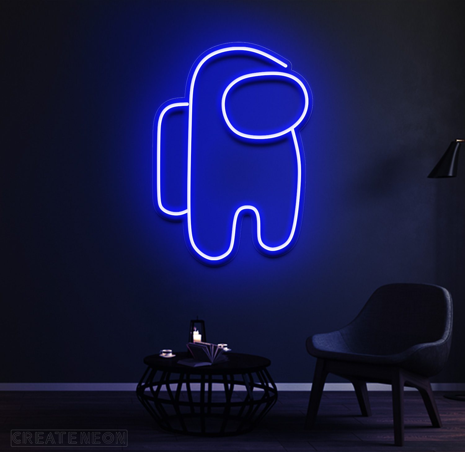 Among Us Neon Sign – Cool LED Light for Bedroom & Game Room - Image 2
