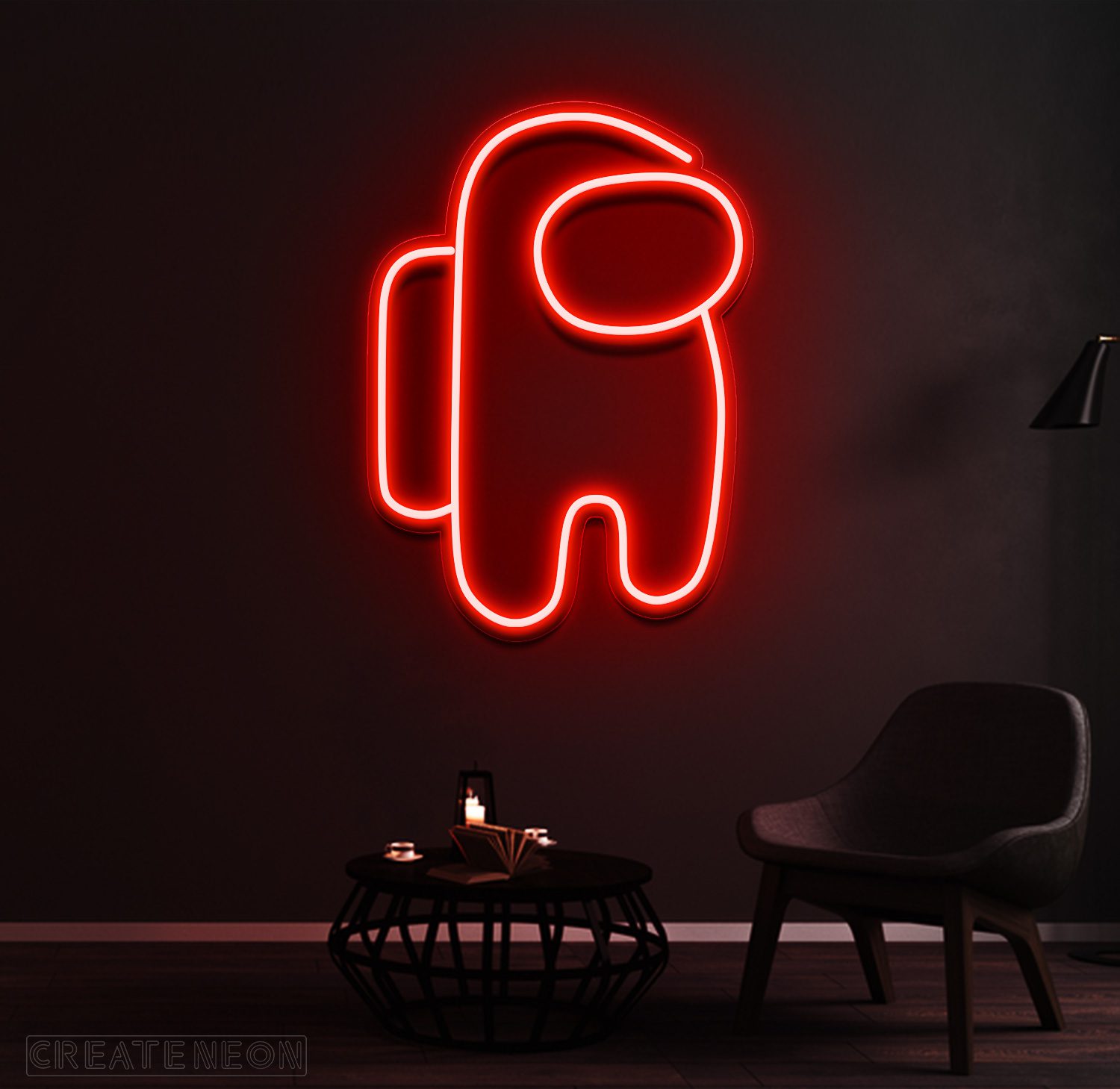 Among Us Neon Sign – Cool LED Light for Bedroom & Game Room - Image 5