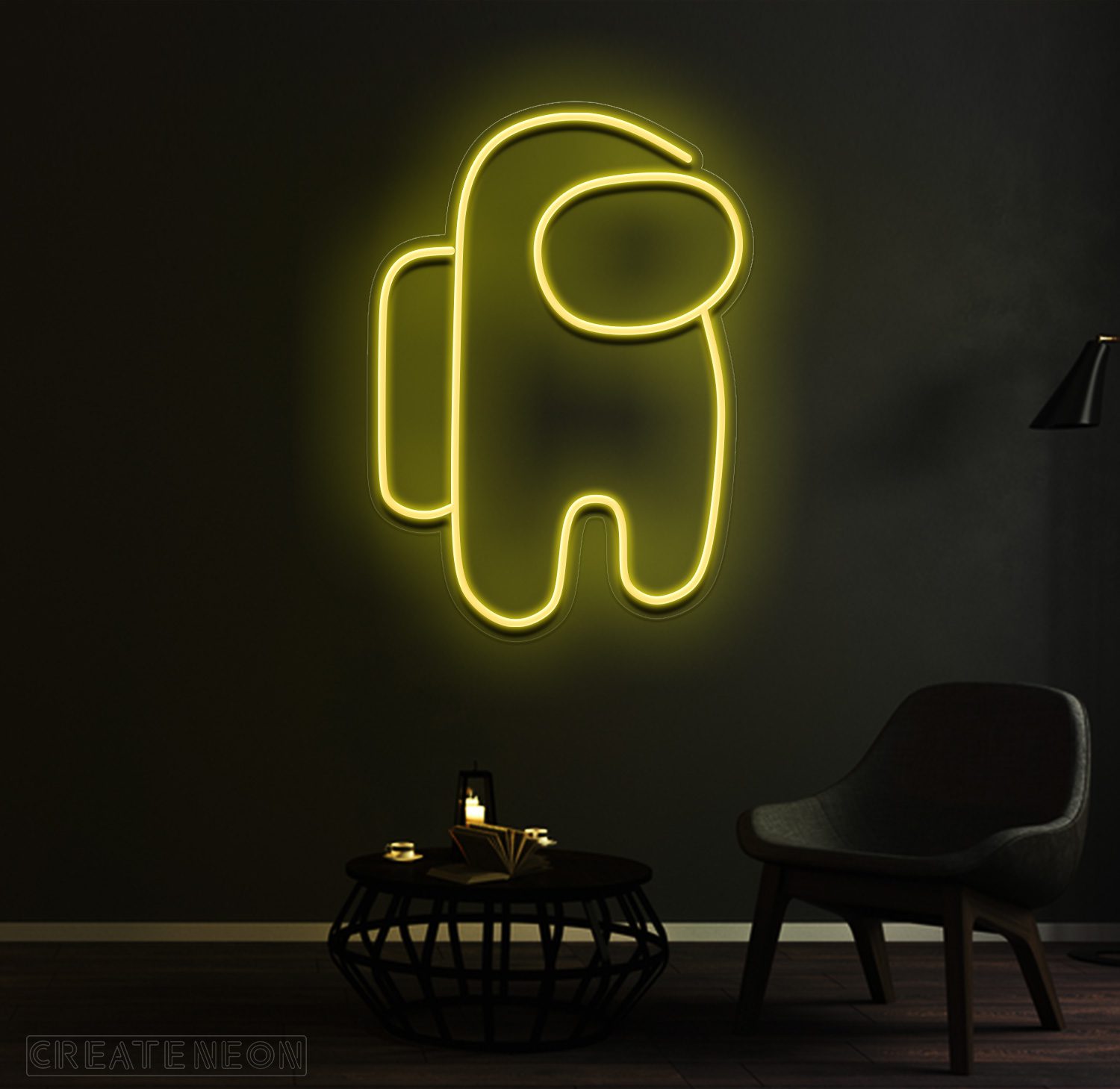 Among Us Neon Sign – Cool LED Light for Bedroom & Game Room - Image 3