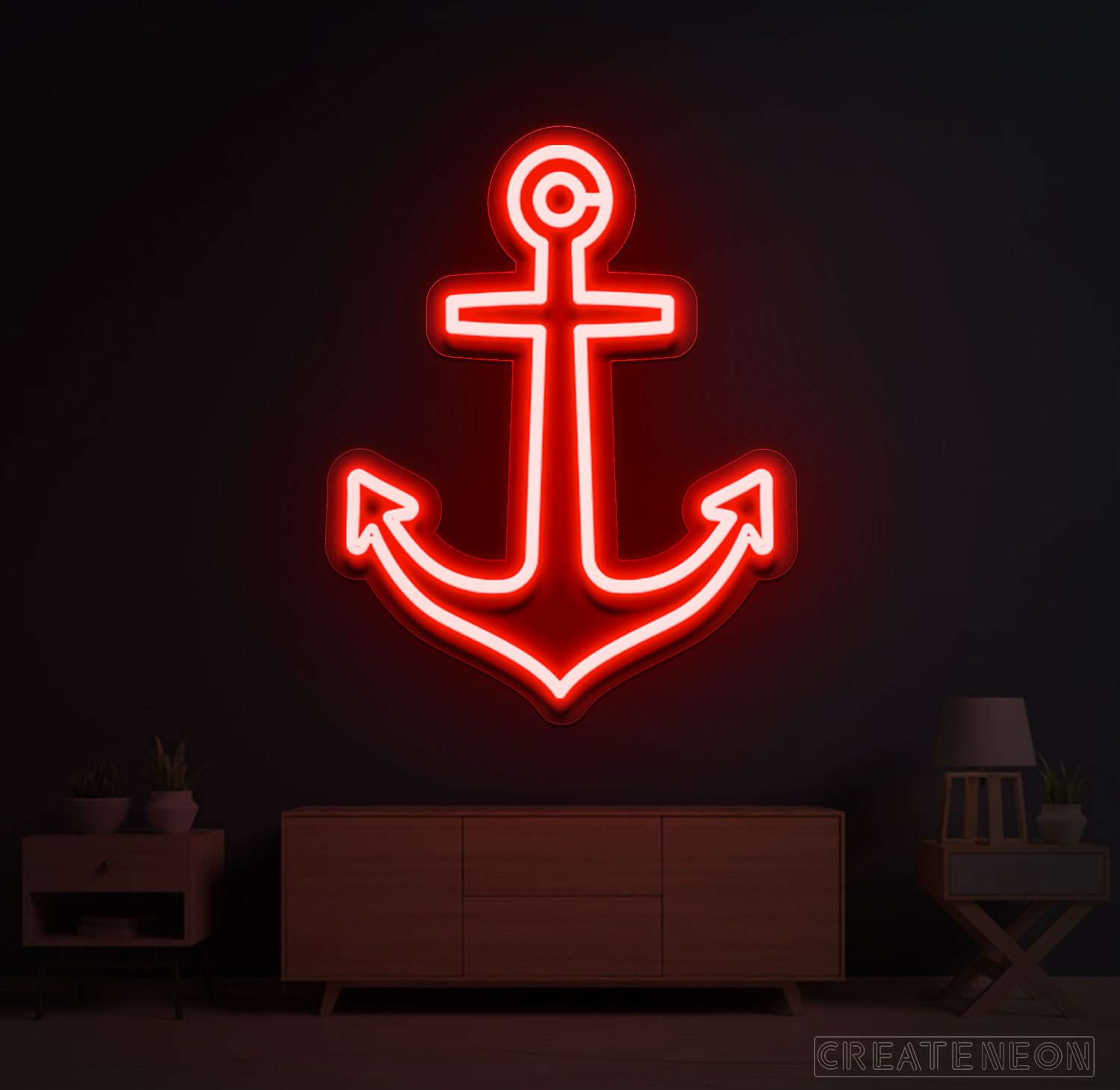Anchor Ship Neon Sign | Nautical LED Wall Art for Home, Bar & Office Decor - Image 11