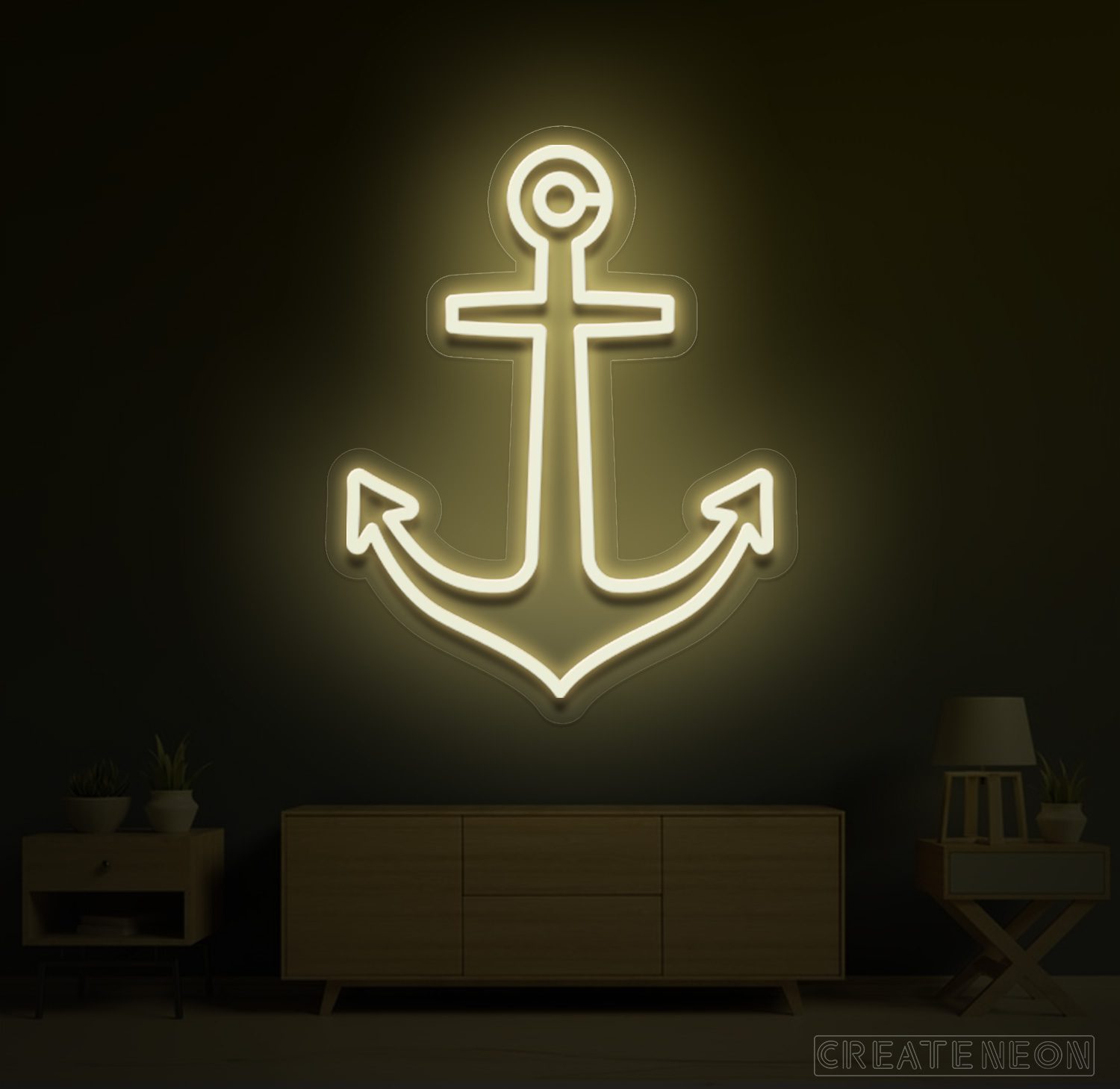Anchor Ship Neon Sign | Nautical LED Wall Art for Home, Bar & Office Decor - Image 12