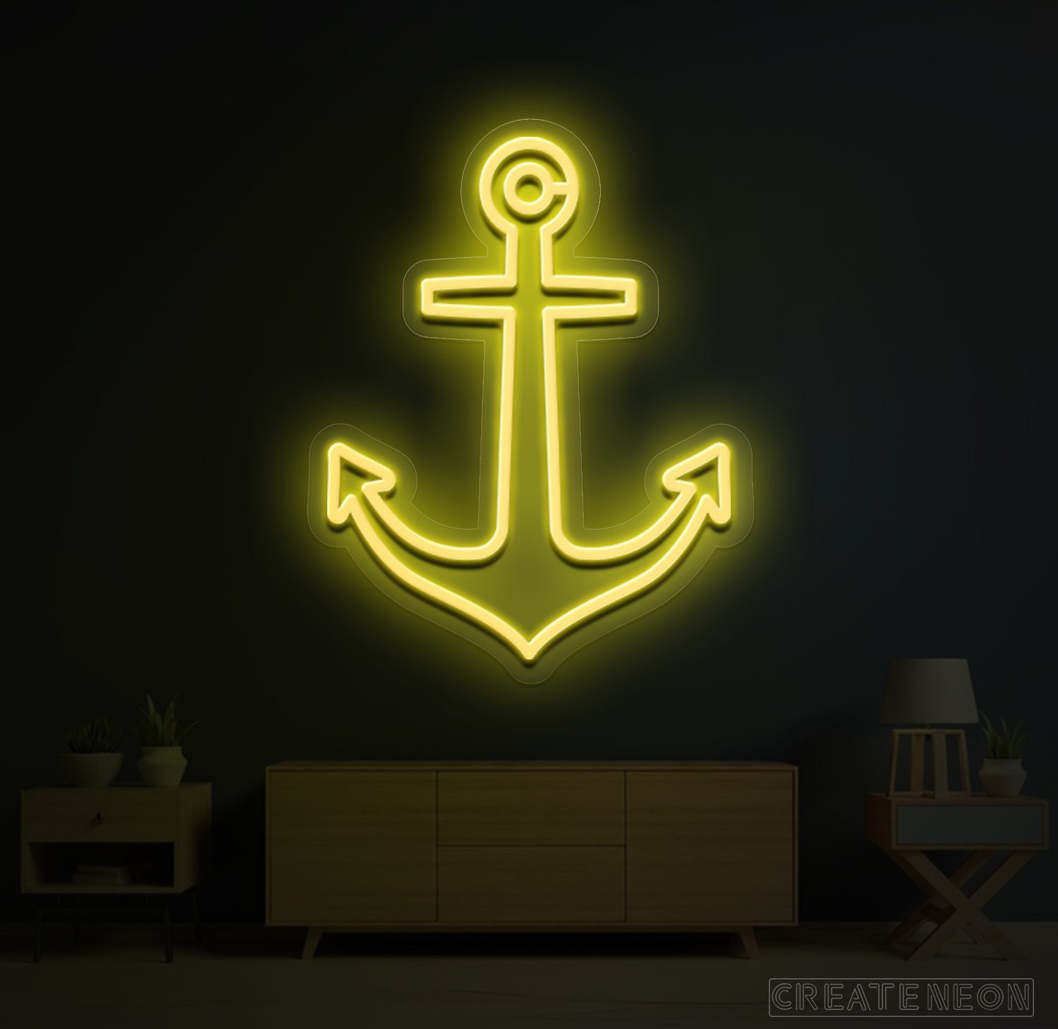 Anchor Ship Neon Sign | Nautical LED Wall Art for Home, Bar & Office Decor - Image 13