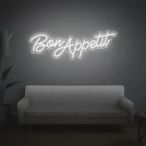 Bon Appetit LED Neon Sign – Custom LED Wall Light for Cafes, Restaurants & Home Decor