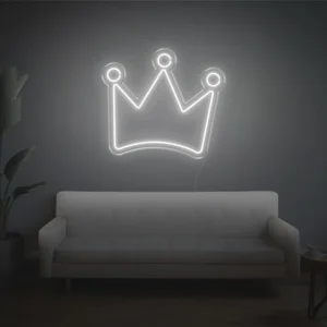 Crown V1 LED Neon Sign – Luxury Neon Light for Home, Bar & Salon Décor