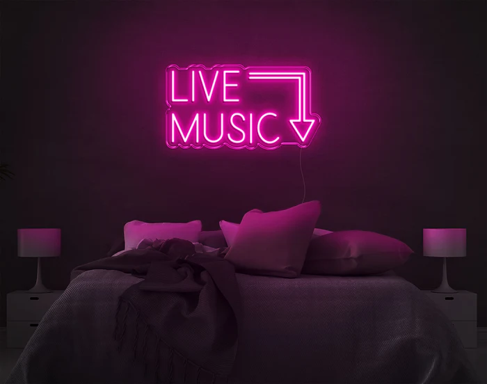 Live Music LED Neon Sign – Neon Wall Light for Bars, Cafes & Events - Image 11
