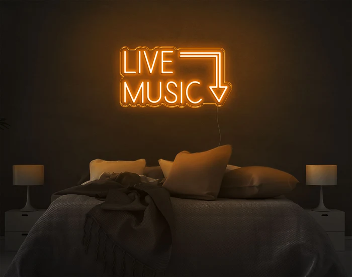 Live Music LED Neon Sign – Neon Wall Light for Bars, Cafes & Events - Image 7