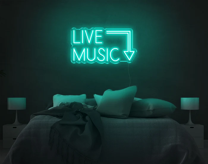 Live Music LED Neon Sign – Neon Wall Light for Bars, Cafes & Events - Image 3