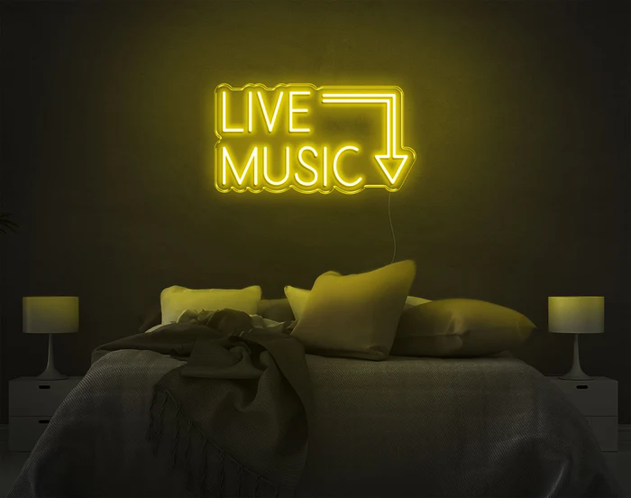 Live Music LED Neon Sign – Neon Wall Light for Bars, Cafes & Events - Image 8