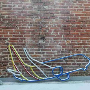 Aero Plane Emoji Neon Sign – Travel Inspired LED Wall Light for Home & Office